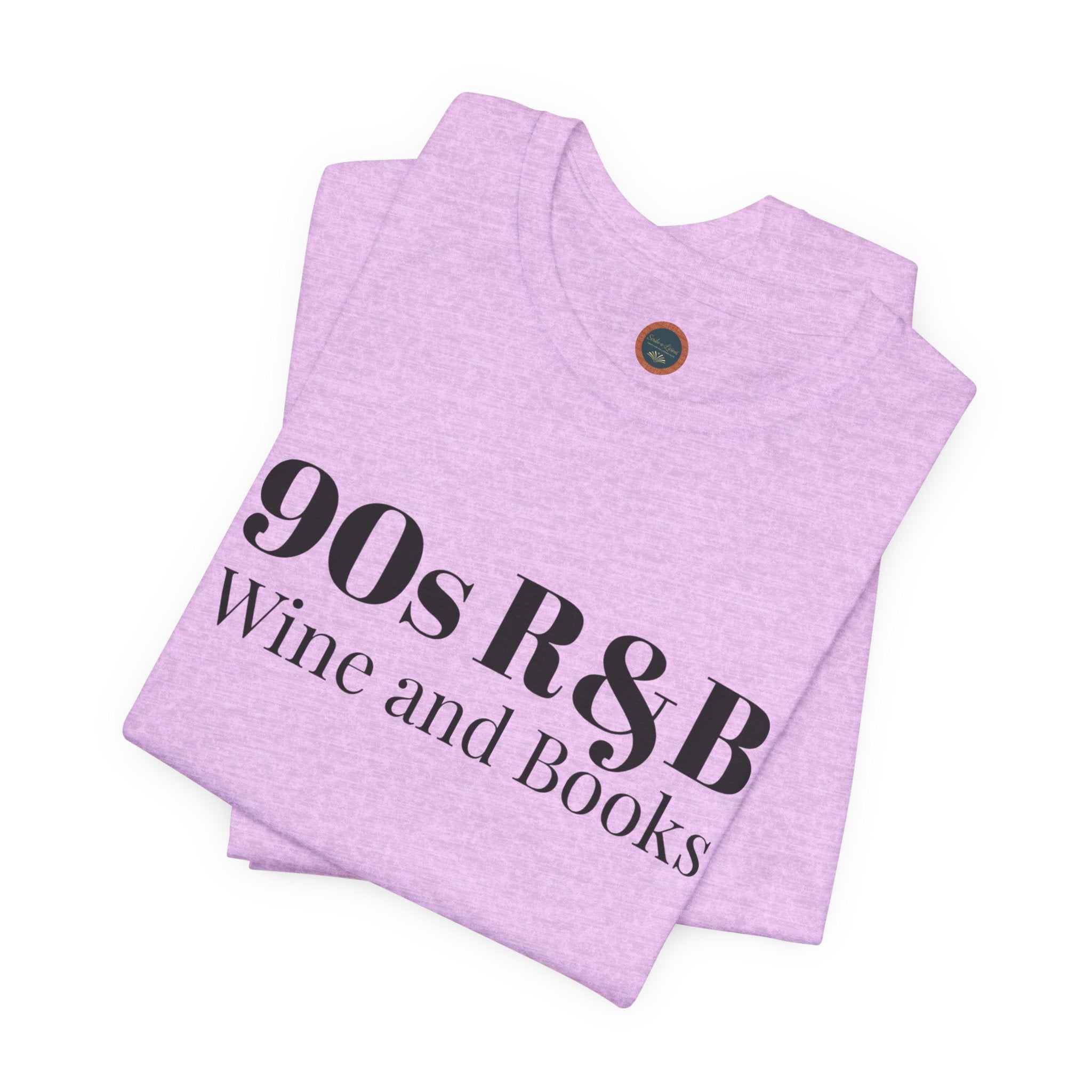 90s R&B Wine & Books Tee — Retro Music Lover Graphic T-Shirt