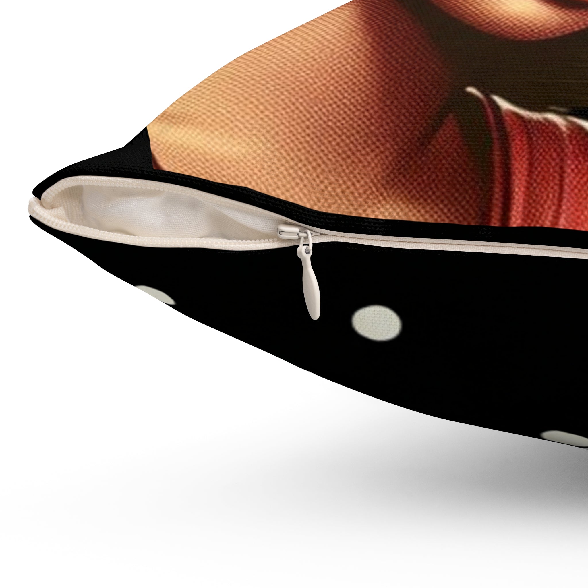 Vintage Black Glam Square Pillow