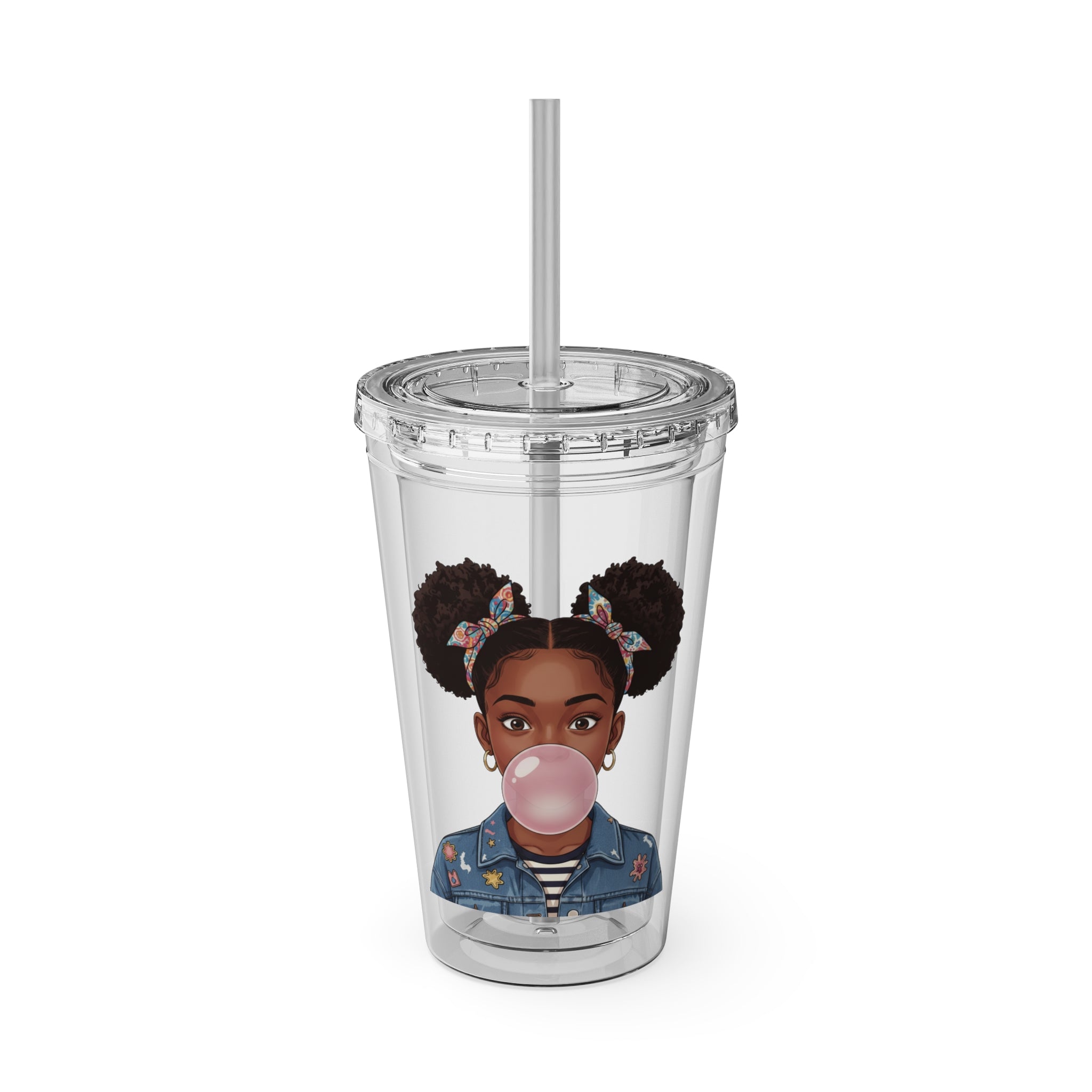Layla Jewel Sunsplash Tumbler w/Straw 16 oz