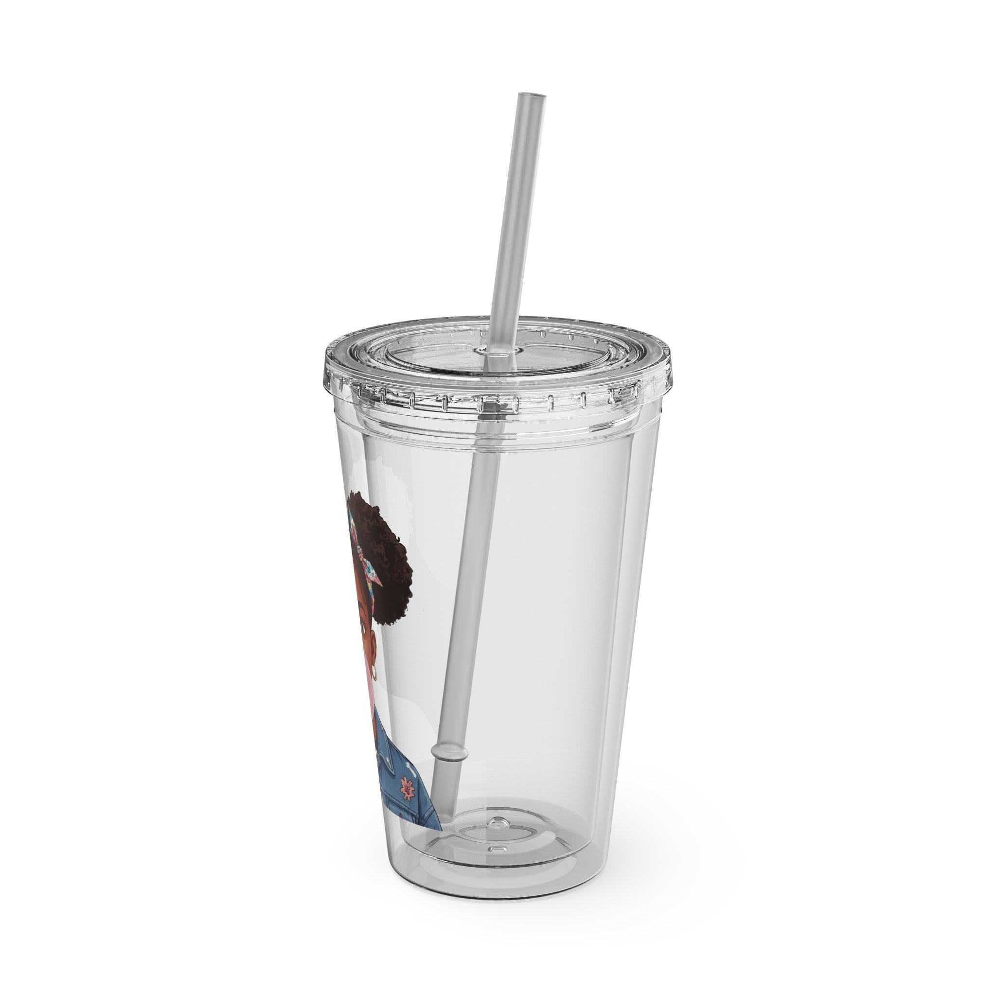 Layla Jewel Sunsplash Tumbler w/Straw 16 oz