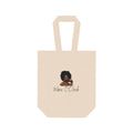 Wine O'Clock Double Wine Tote Bag — Canvas Bottle Carrier for Wine Lovers