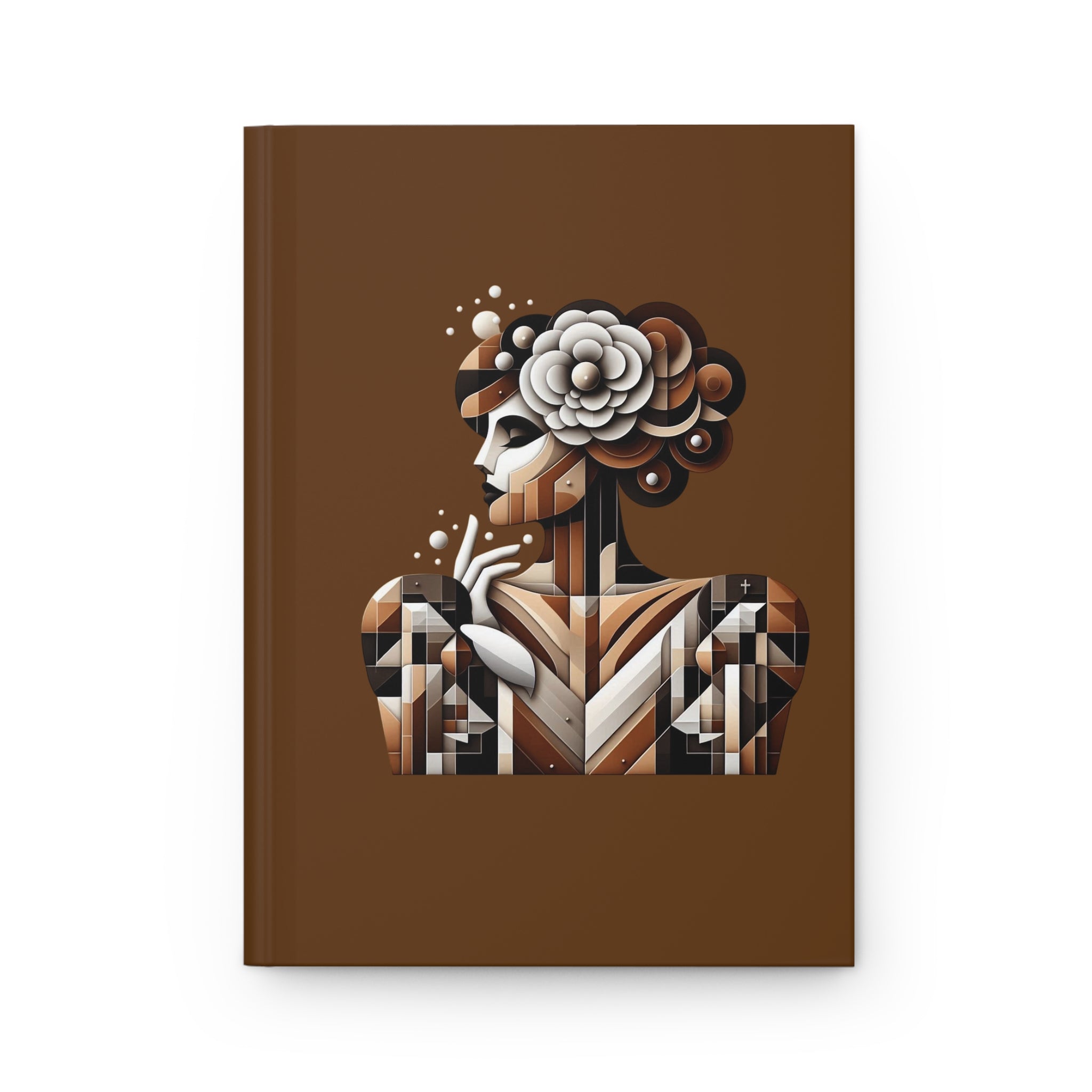 Geometric Floral Portrait Journal | Hardcover Notebook