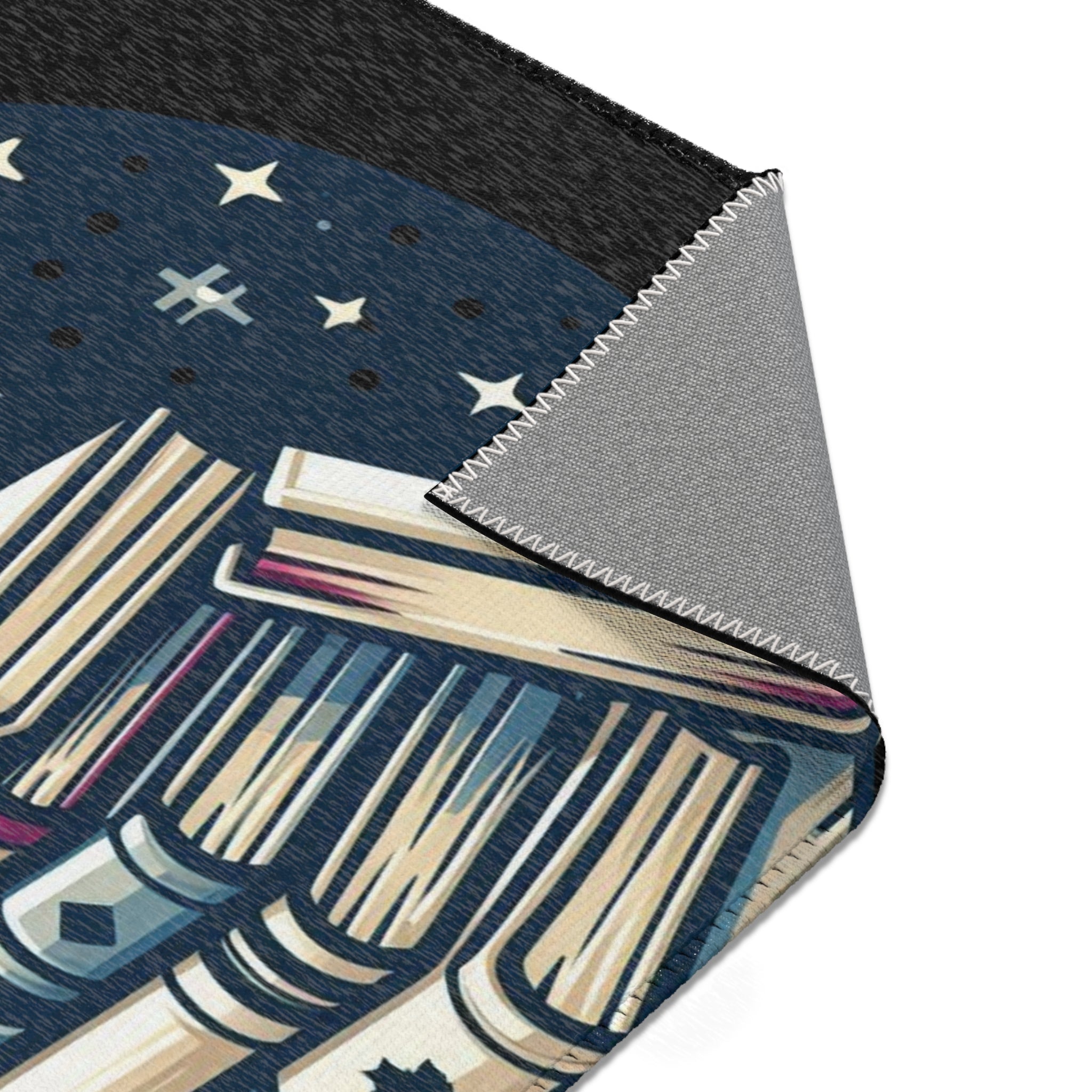 Literature and Libations -- Book Lovers Accent Rug