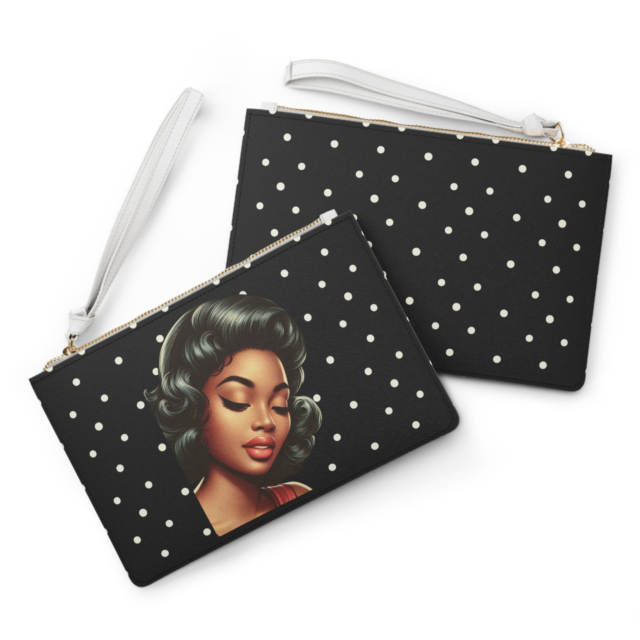 Vintage Black Glam Clutch Bag