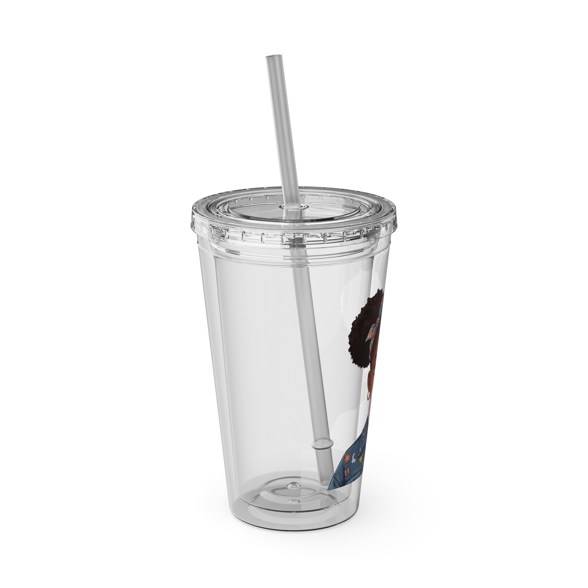 Layla Jewel Sunsplash Tumbler w/Straw 16 oz