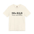 90s R&B Wine & Books Tee — Retro Music Lover Graphic T-Shirt