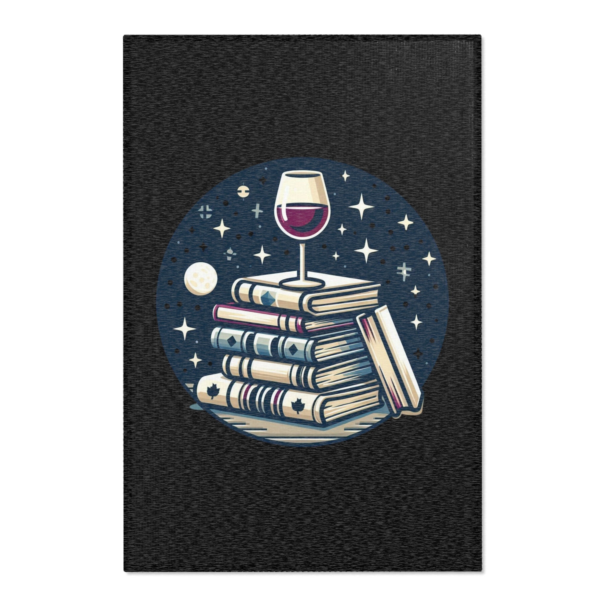 Literature and Libations -- Book Lovers Accent Rug