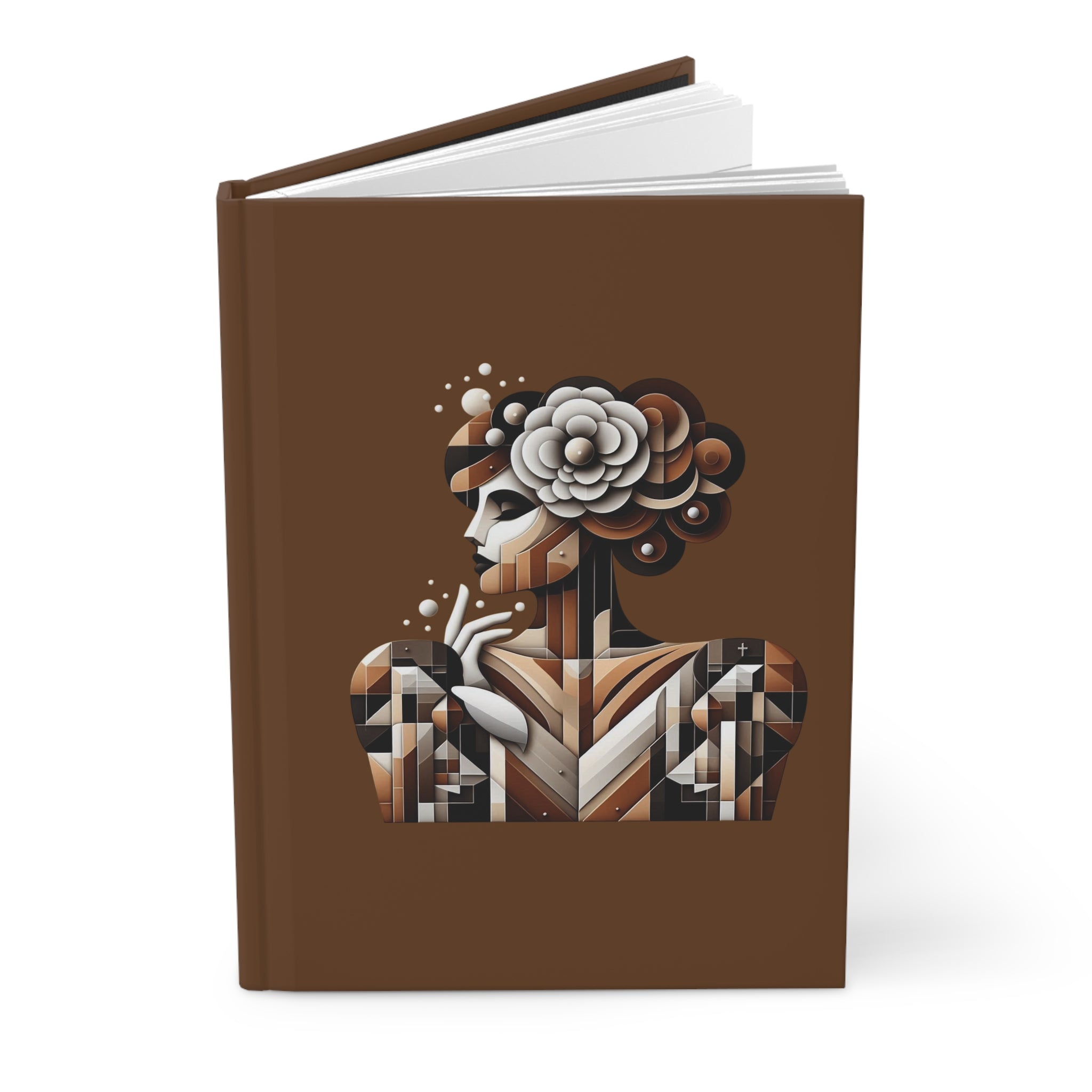 Geometric Floral Portrait Journal | Hardcover Notebook