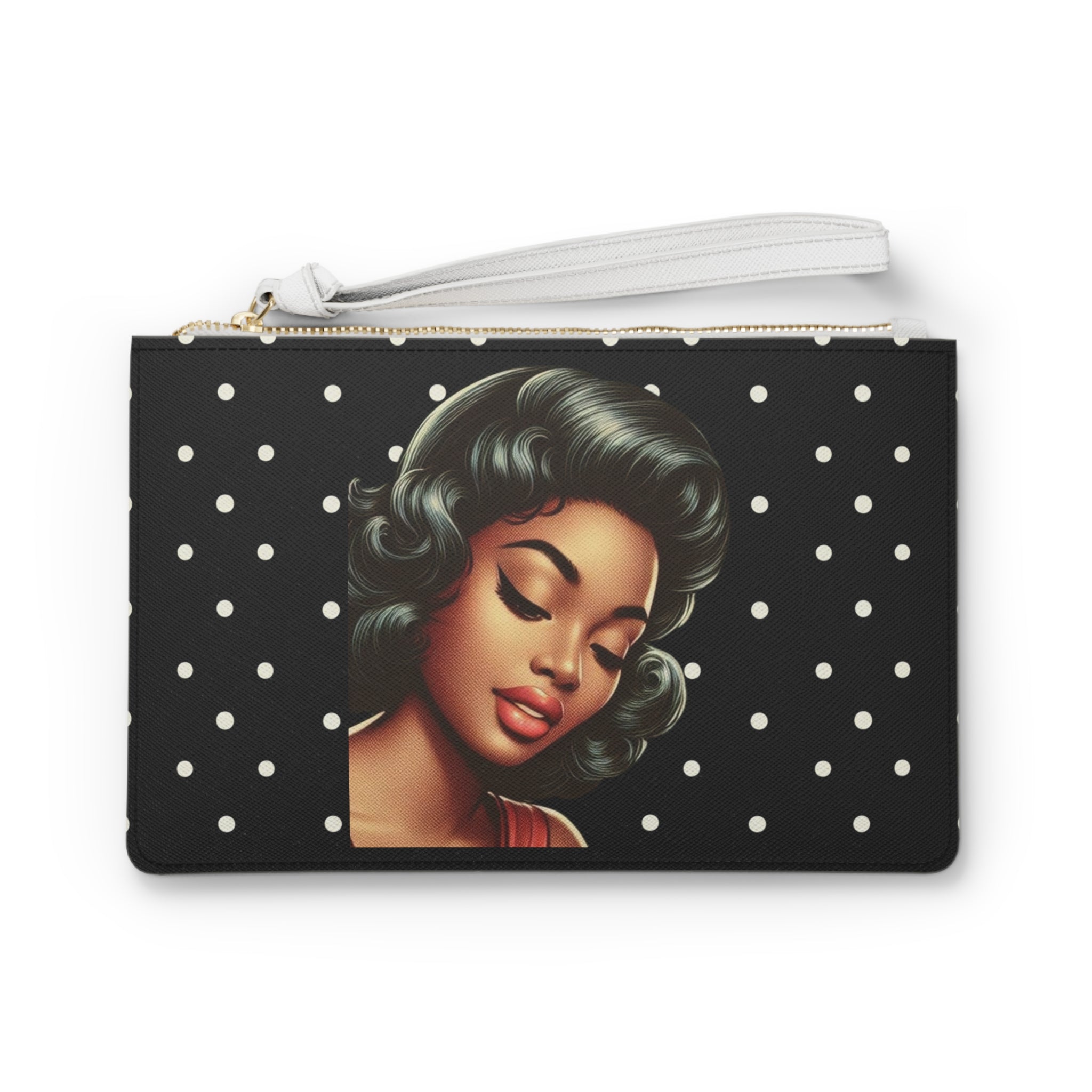 Vintage Black Glam Clutch Bag